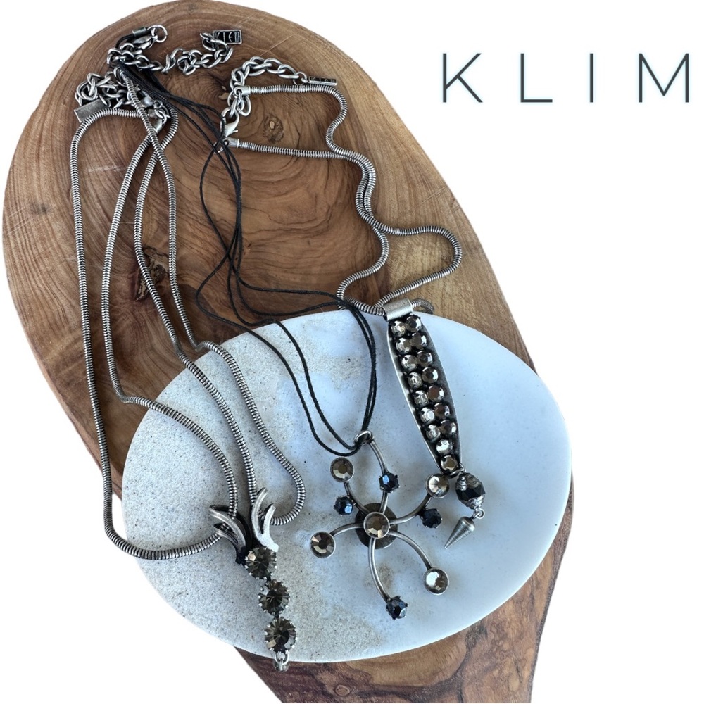 Set of 3 Lovely KLIM Necklaces (EUC)